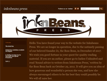 Tablet Screenshot of inknbeans.com